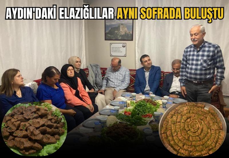 Aydın'daki Elazığlılar aynı sofrada buluştu