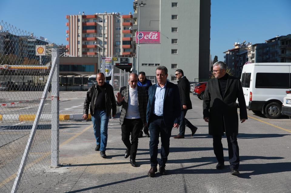 Başkan Yetişkin kurulacak olan pazar yerinde incelemelerde bulundu