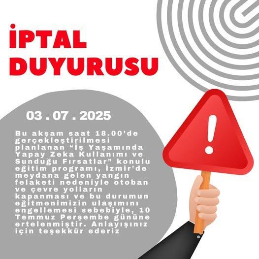 AYTO eğitimine yangın engeli
