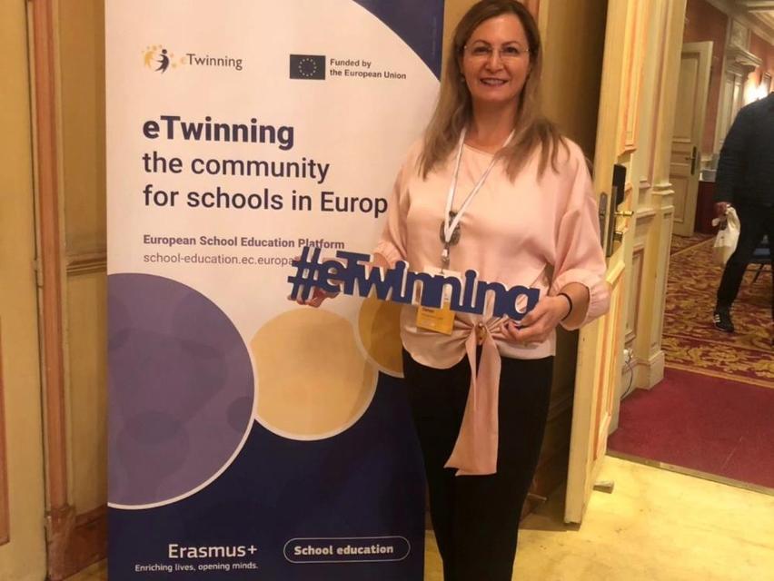 Nazilli Lisesi öğretmeni Avrupa’da Türkiye’yi temsil etti