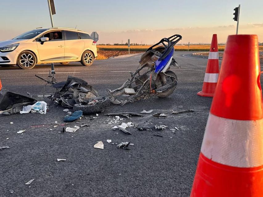 Kamyon ile elektrikli bisiklet çarpıştı: 2 yaralı