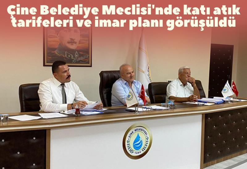 Çine Belediye Meclisi'nde katı atık tarifeleri ve imar planı görüşüldü