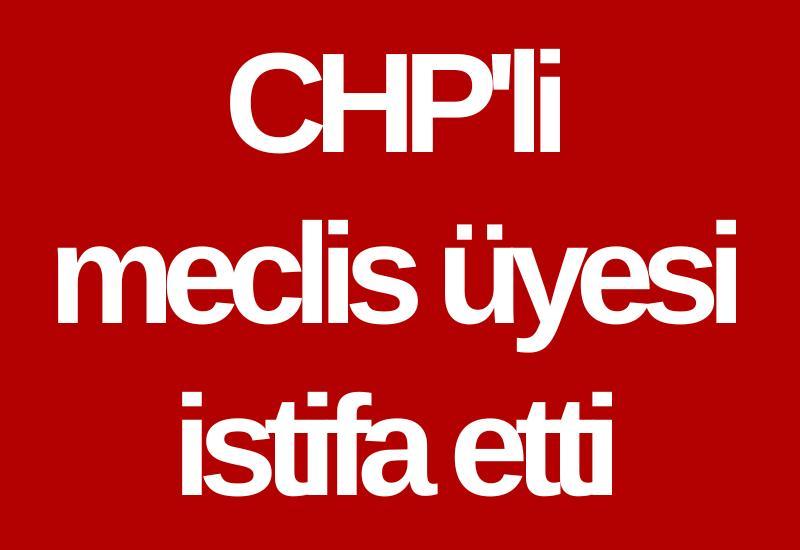 CHP'li meclis üyesi istifa etti