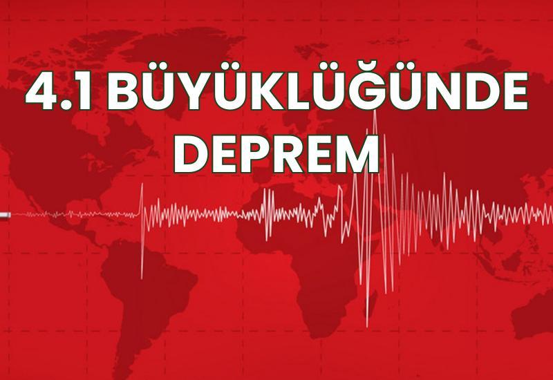 4.1 büyüklüğünde deprem