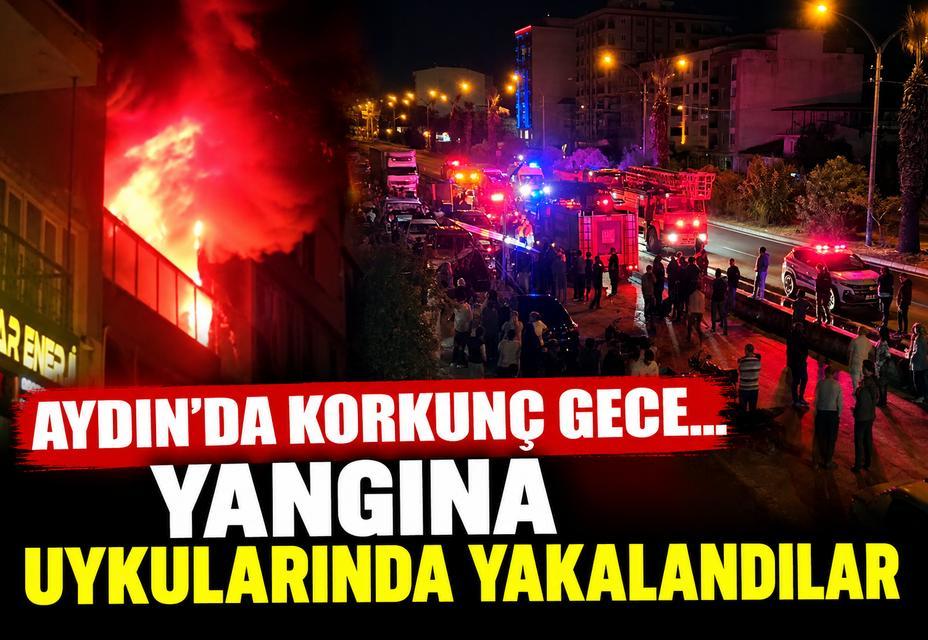 Aydın'da korkunç gece... Yangına uykularında yakalandılar