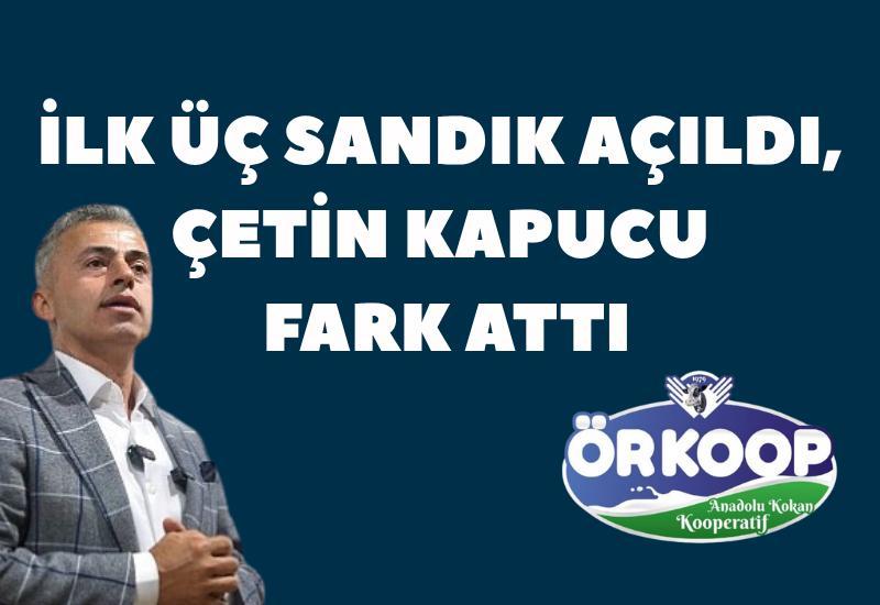 İlk üç sandık açıldı, Çetin Kapucu fark attı