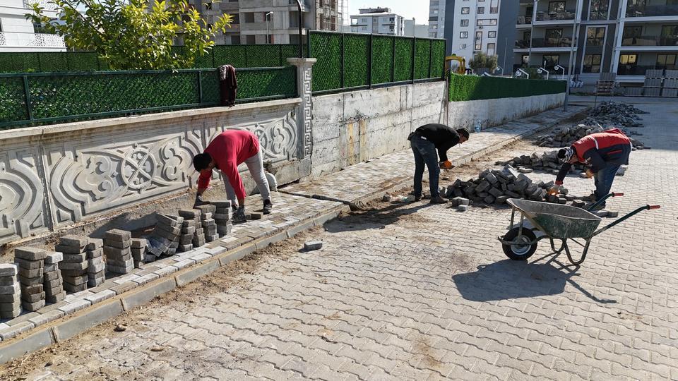 NAZİLLİ'DE KALDIRIM ÇALIŞMASI BAŞLATILDI