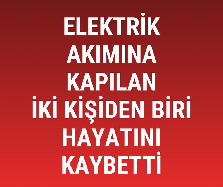 Elektrik akımına kapılan iki kişiden biri hayatını kaybetti