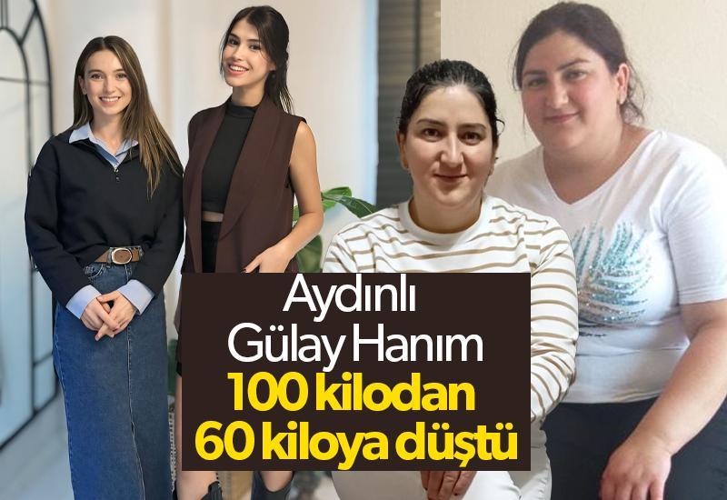 Aydınlı kadın 100 kilodan 60 kiloya düştü