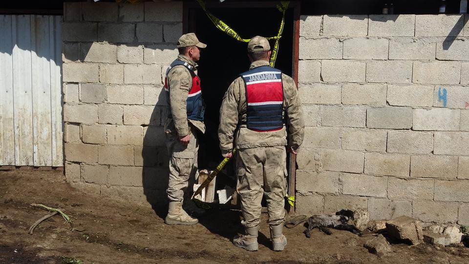 KİLİS'TE TOPRAK KAYMASI: AHIR ÇÖKTÜ, 40 HAYVAN TELEF OLDU