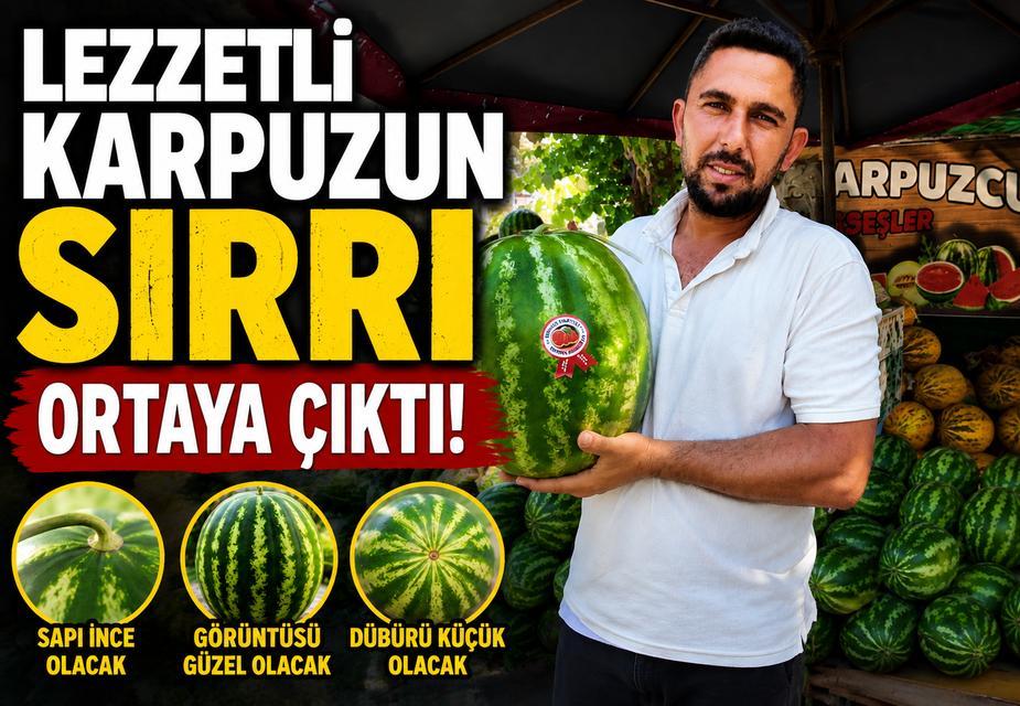 Lezzetli karpuzun sırrı ortaya çıktı