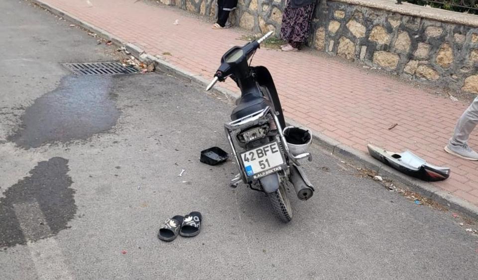 Motosiklet kazası: 1 ağır yaralı