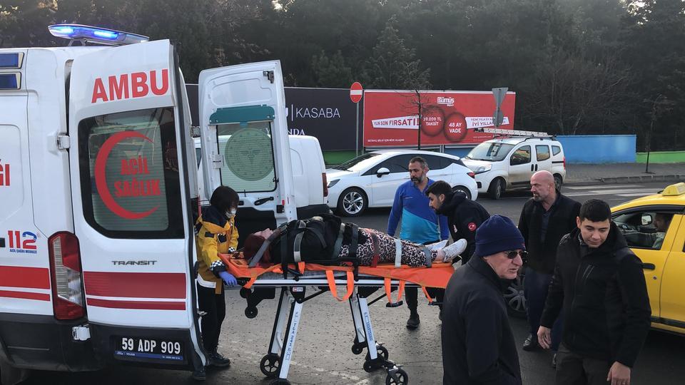 TEKİRDAĞ'DA KAYGAN ZEMİN KAZAYA NEDEN OLDU: 1 YARALI