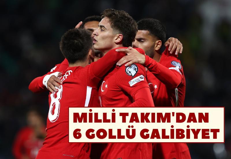 Milli Takım'dan 6 gollü galibiyet