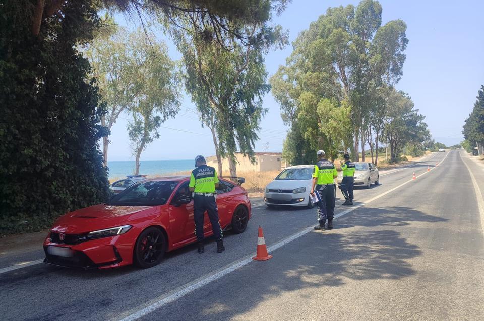 Aydın’da 115 araç sorgulandı, 28 sürücüye ceza yağdı