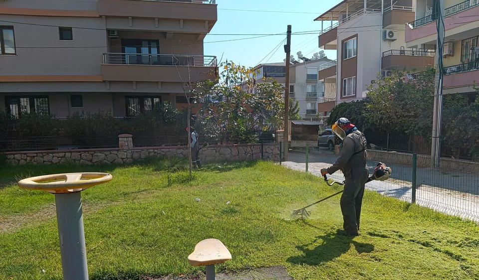 Didim Belediyesi yeşil alanlarda bakım ve düzenleme çalışmalarını sürdürüyor
