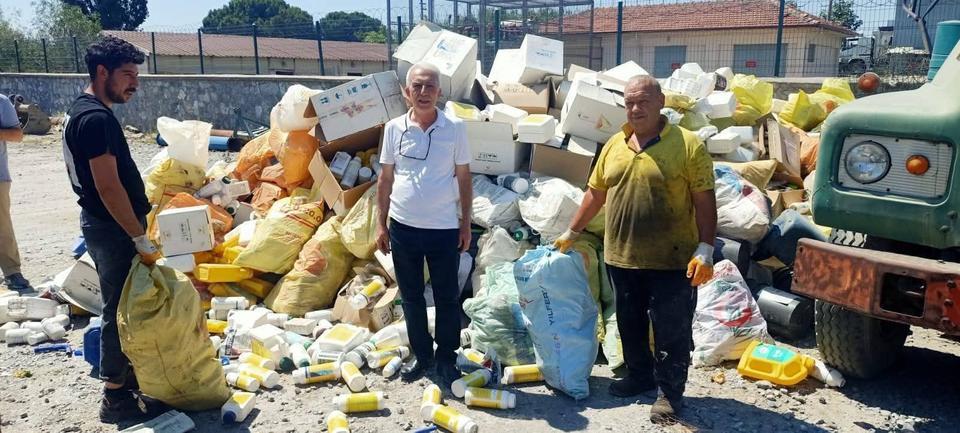 Söke’de 2 ton zirai ilaç atığı bertaraf edildi