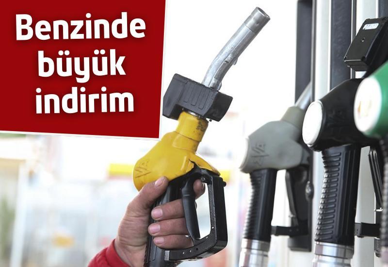 Benzinde büyük indirim