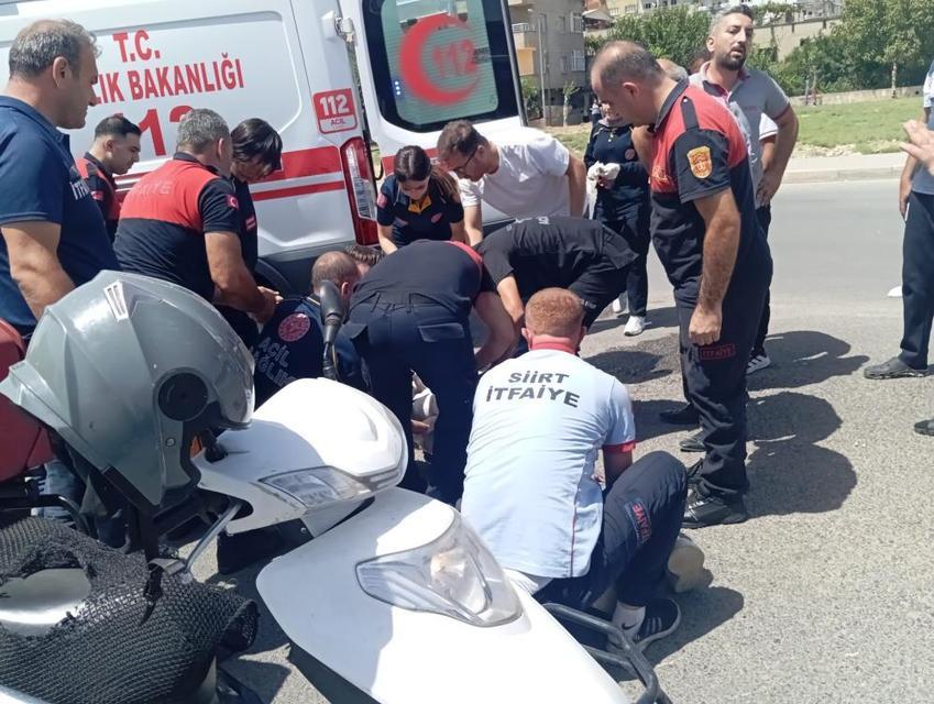 Otomobil ile motokurye çarpıştı: 1 yaralı