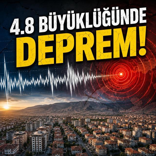 4.8 büyüklüğünde deprem