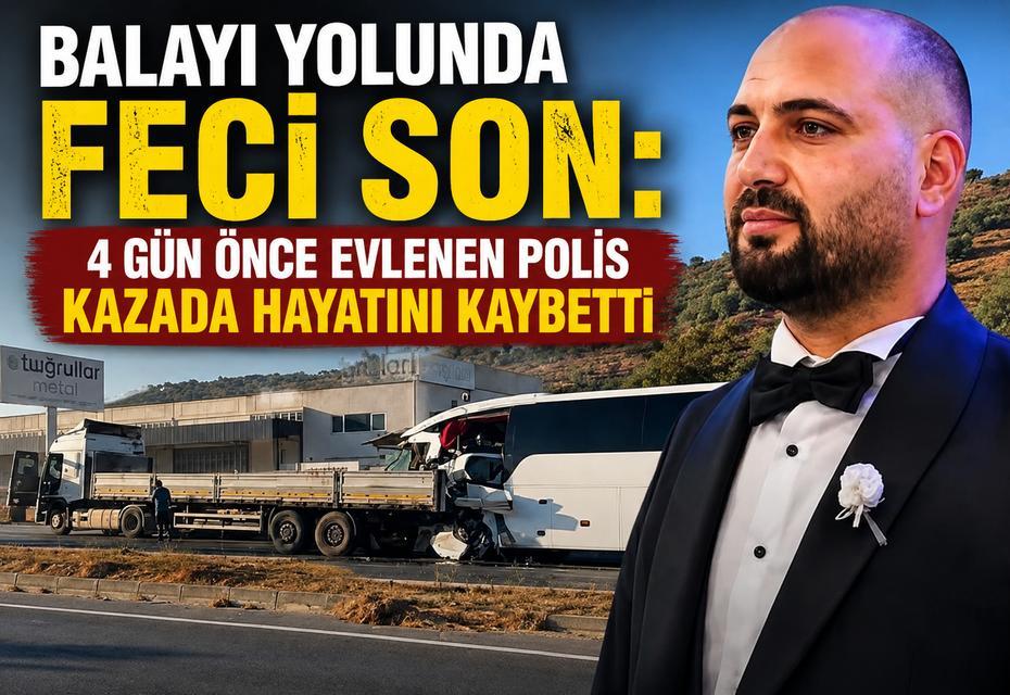 Balayı yolunda feci son