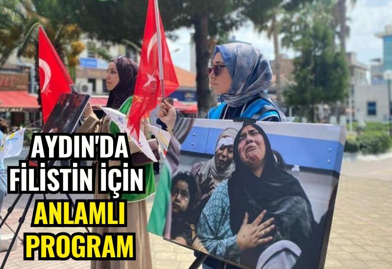 Aydın'da Filistin için anlamlı program