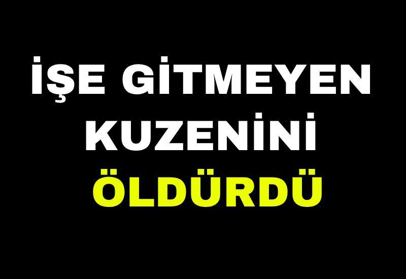 İşe gitmeyen kuzenini öldürdü