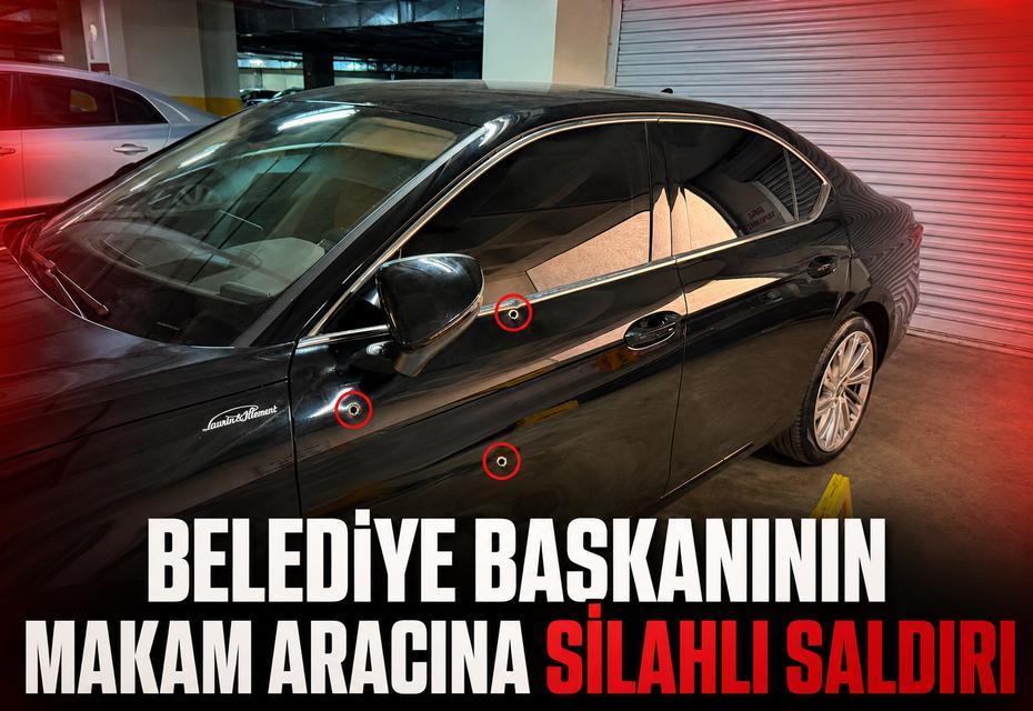 Belediye başkanının makam aracına silahlı saldırı