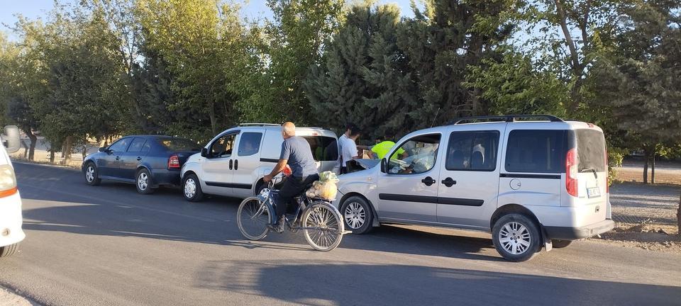 ZİNCİRLEME TRAFİK KAZASINDA 1 KİŞİ YARALANDI