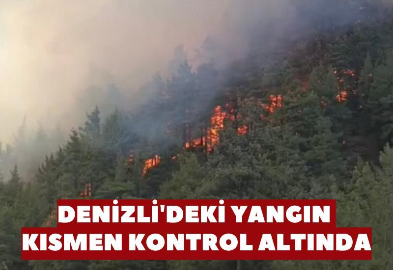 Denizli'deki yangın kısmen kontrol altında
