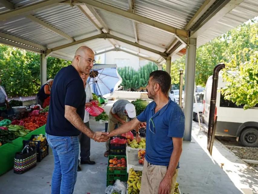 Germencik'te kapalı pazar yeri esnaf ve vatandaşların hizmetine sunuldu