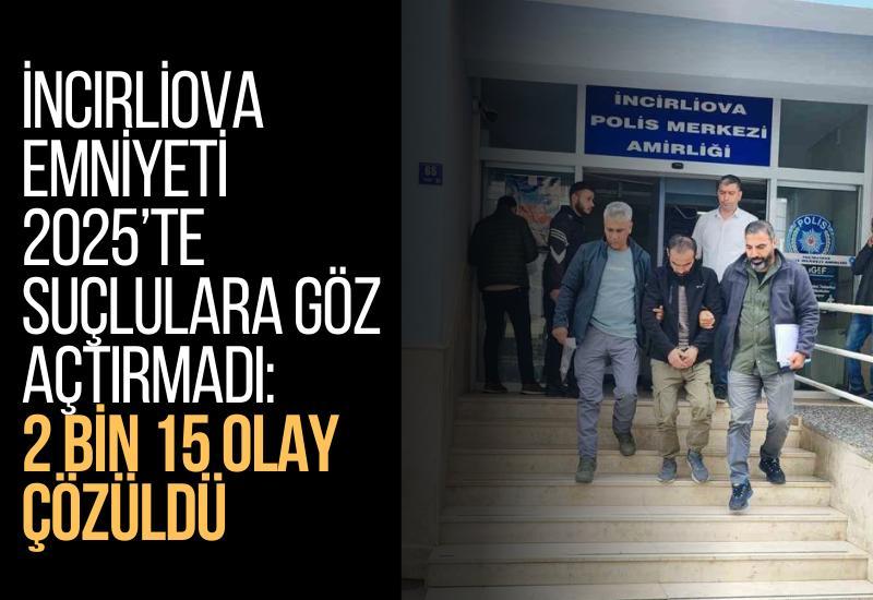 İncirliova emniyeti 2025’te suçlulara göz açtırmadı: 2 bin 15 olay çözüldü