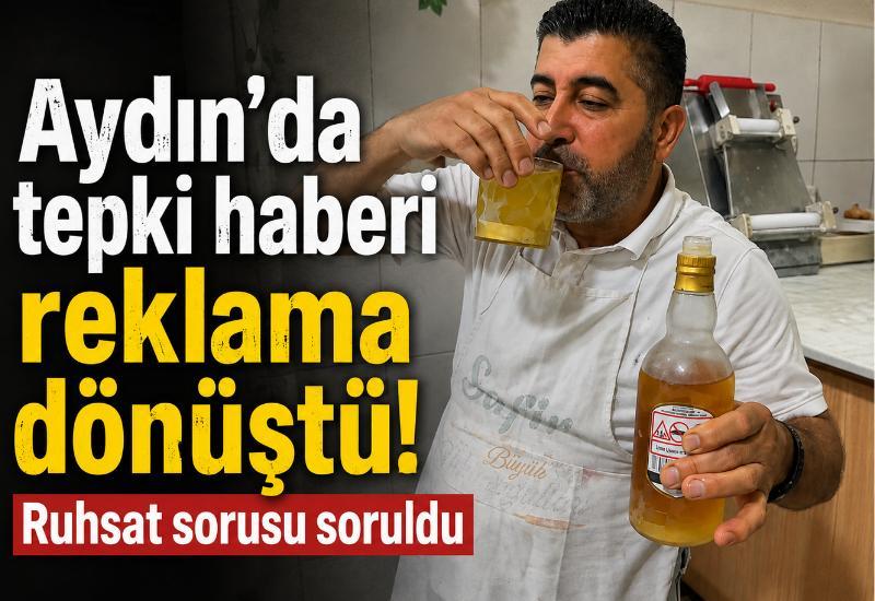Aydın’da tepki haberi reklama dönüştü! Ruhsat sorusu soruldu