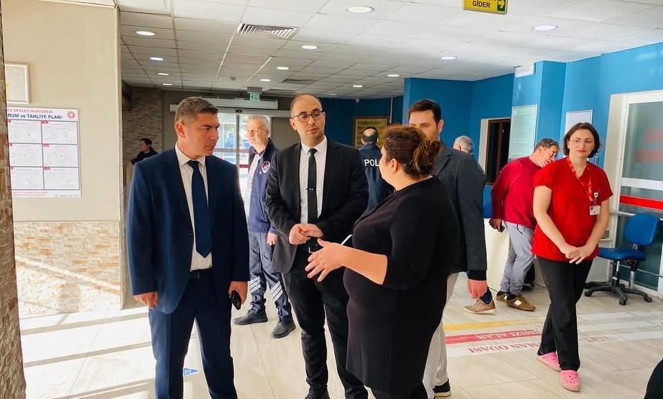 Söke'nin yeni başhekiminden hastane turu