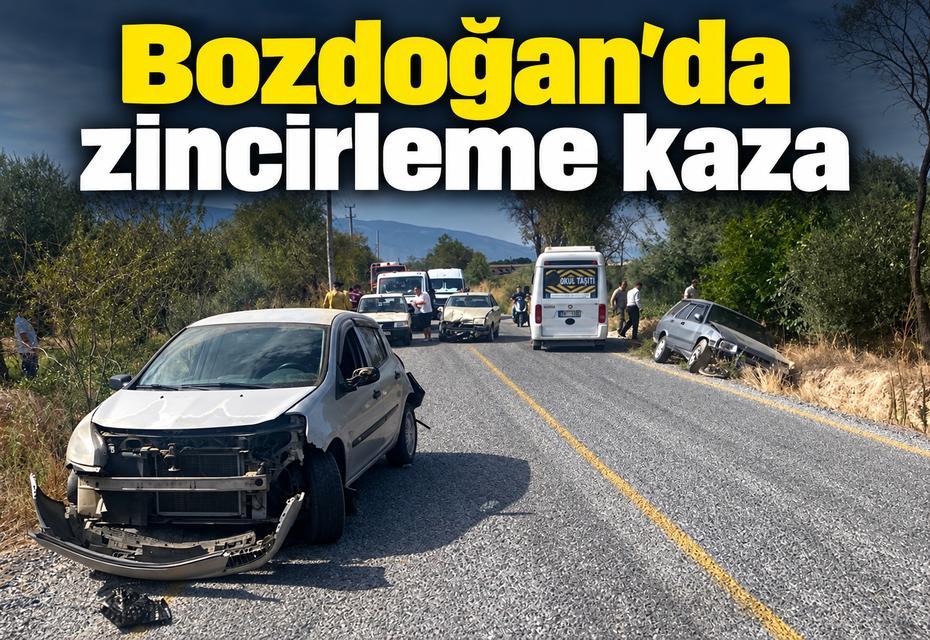 Bozdoğan’da zincirleme kaza