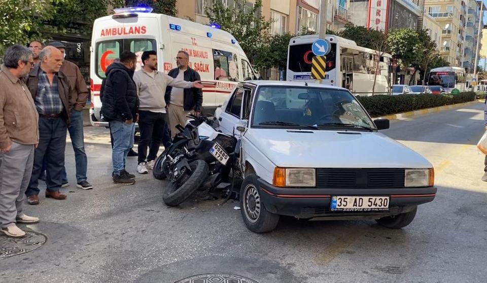 Aydın'da korkunç kaza: Otomobille motosiklet çarpıştı
