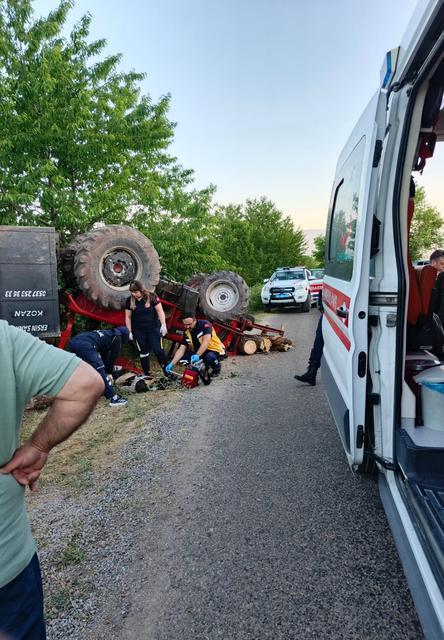 Traktör kazası yine can aldı: 1 ölü, 2 yaralı