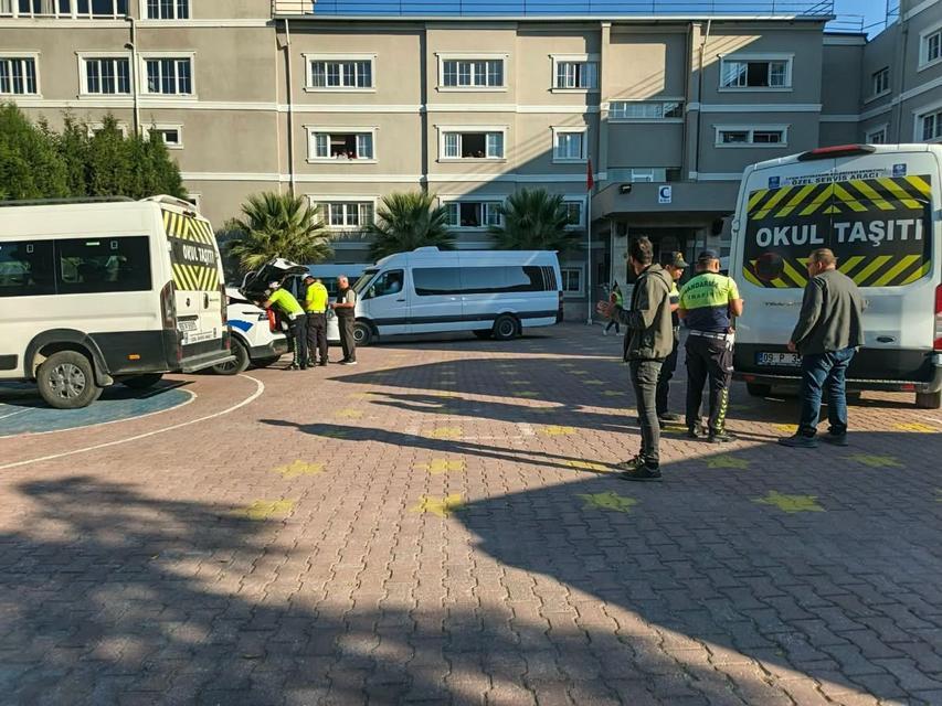 Söke’de okul servislerine sıkı denetim