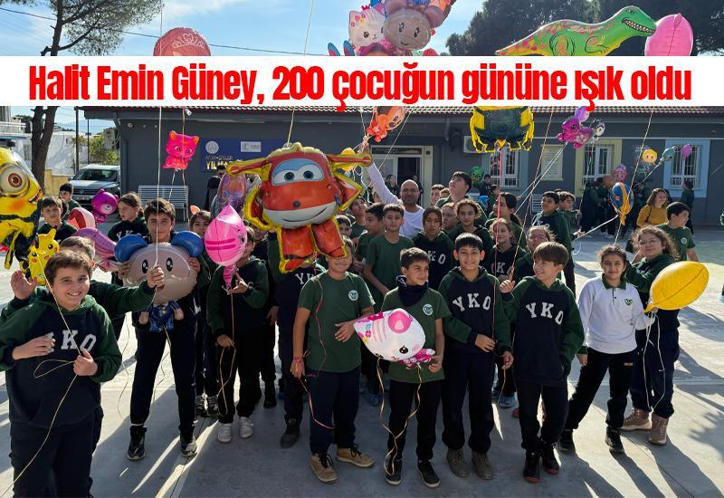 Halit Emin Güney, 200 çocuğun gününe ışık oldu