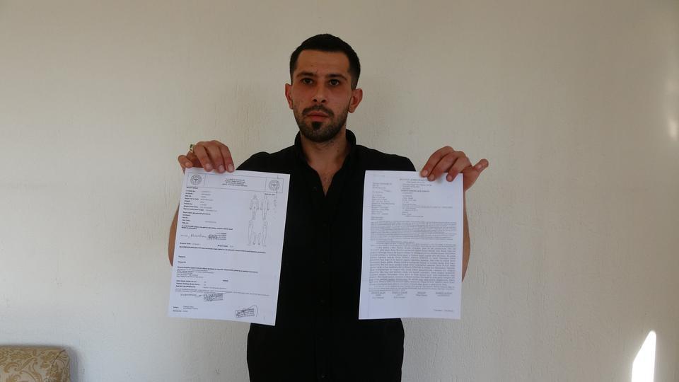 "Beni zabıta personeline tutturarak darp ettiler"