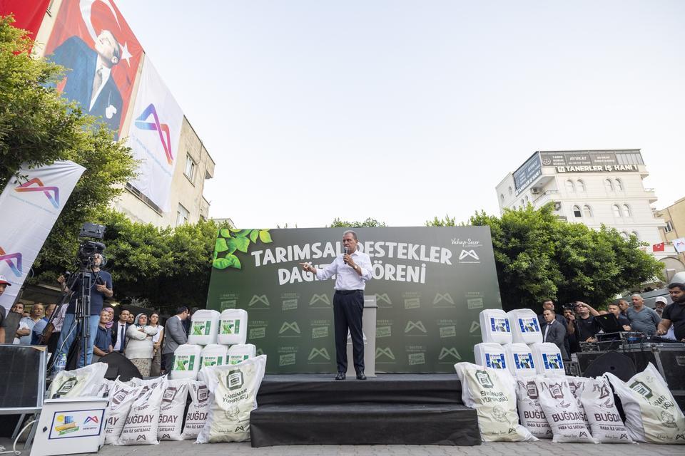 Üreticiye güneş paneli, tohum ve gübre desteği