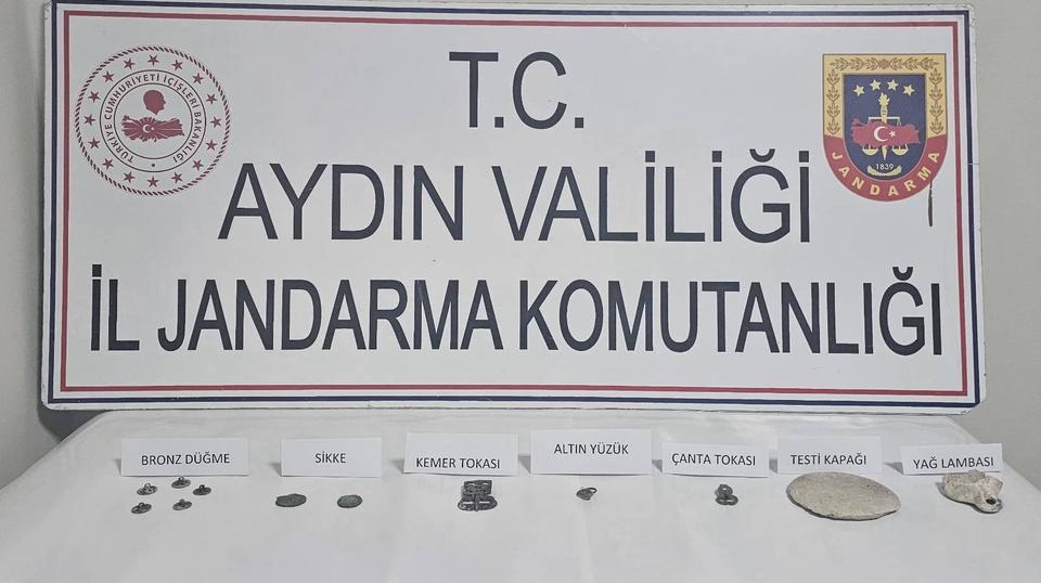Aydın’da tarihi eserler ele geçirildi