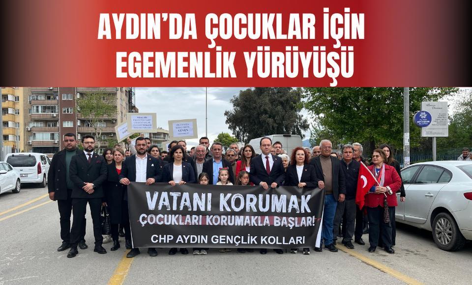 Aydın’da çocuklar için Egemenlik Yürüyüşü