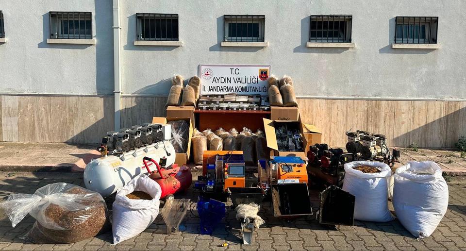 Köşk'te kaçak üretim deposuna baskın: 4 gözaltı