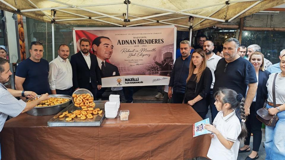 Nazilli’de Adnan Menderes için lokma hayrı