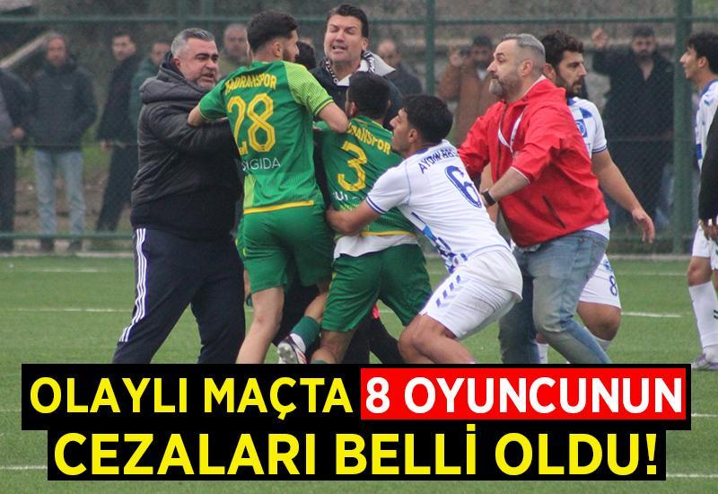 Olaylı maçta 8 oyuncunun cezası kesildi!