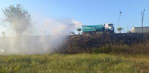 Manisa'da çıkan yangında buğday ekili 3 hektar alan zarar gördü